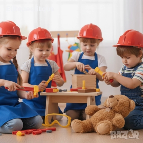 Детски комплект с инструменти и каска TOOLS DIY Working Set, снимка 6 - Играчки за стая - 52166740