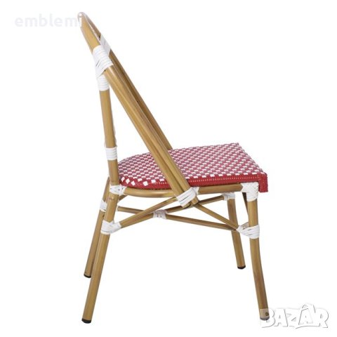 Стол трапезен PARIS Chair Alu Walnut/Wicker , снимка 7 - Столове - 44057663