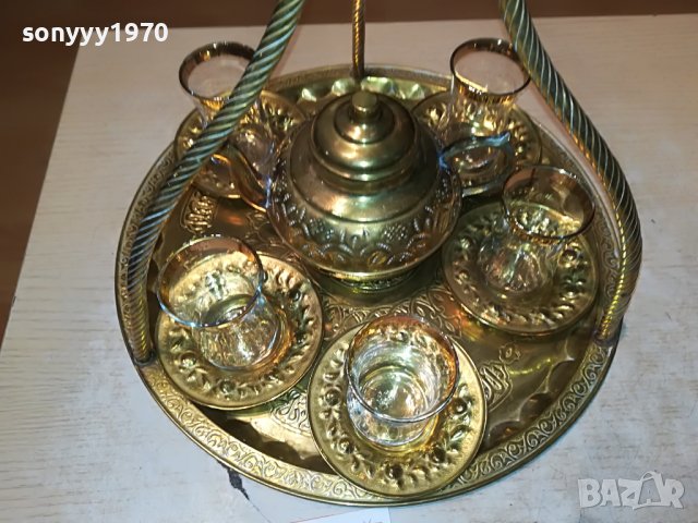 ОРИЕНТ ЕКСПРЕС-КОМПЛЕКТ ЗА ЧАИ ВНОС ФРАНЦИЯ L0511221919, снимка 9 - Антикварни и старинни предмети - 38571664