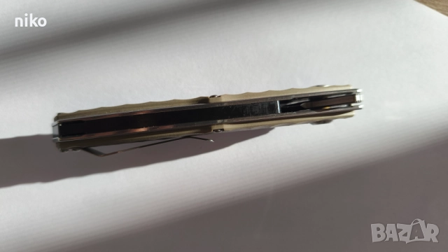 сгъваем нож, стомана D2, дръжка G10, снимка 6 - Ножове - 52942503