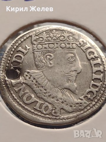 Сребърна монета 3 гроша 1596г. Сигизмунд трети ПОЛША 28453, снимка 8 - Нумизматика и бонистика - 42999849