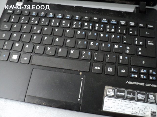 Acer Aspire One 725, снимка 5 - Части за лаптопи - 28421322