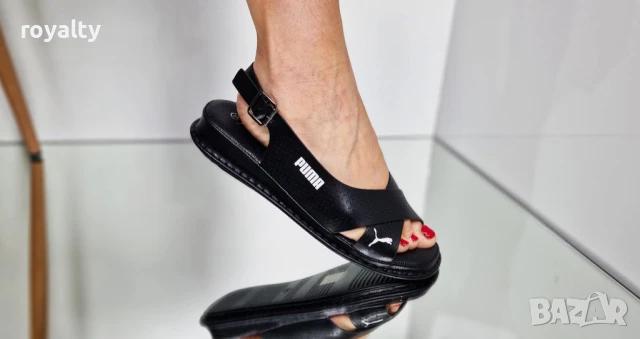 Puma черни дамски сандали 