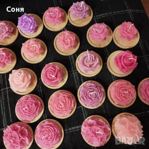 Восъчни свещи - цветя и рози , снимка 4 - Подаръци за жени - 53135924