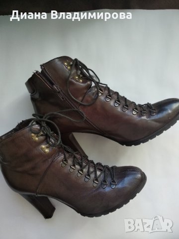 Дамски боти естествена кожа, снимка 3 - Дамски боти - 34635809