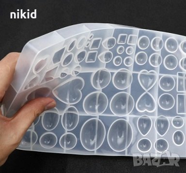 огромен комбиниран форми силиконов молд форма калъп фондан смола шоколад гипс бижута камъни декор, снимка 2 - Форми - 33466585