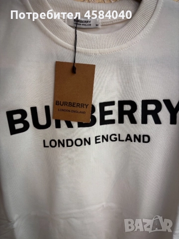 BURBERRY Блуза- Бяла, снимка 3 - Блузи - 52569984