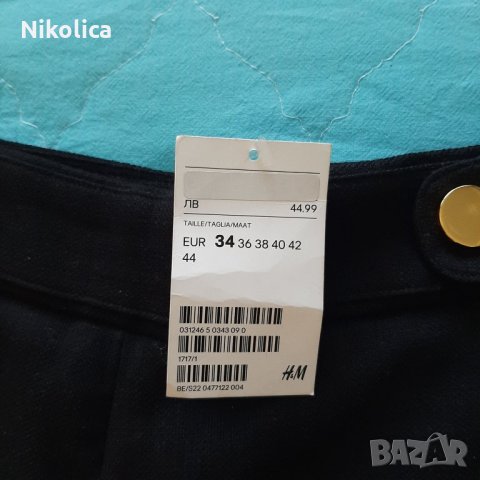 Дамски къс панталон Н&М,размер 34.НОВ!С етикет!, снимка 4 - Къси панталони и бермуди - 28012165