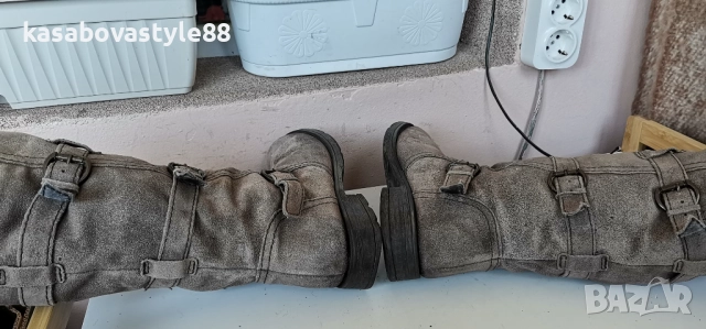 Ботуши Coriz-Естествен велур 37.5н., снимка 7 - Дамски ботуши - 52746251