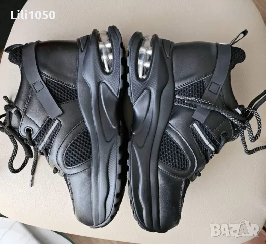 Дамски маратонки с платформа черни- НОВИ, снимка 6 - Маратонки - 50362211