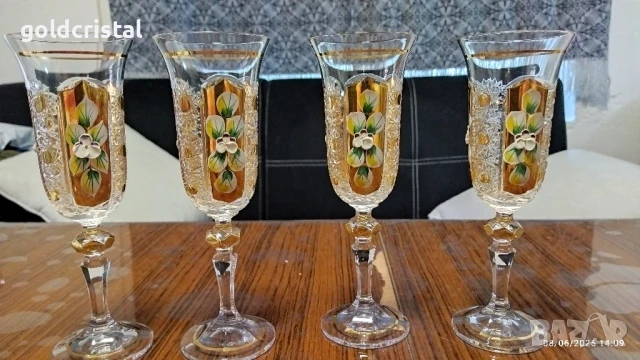 кристални чаши Бохемия 