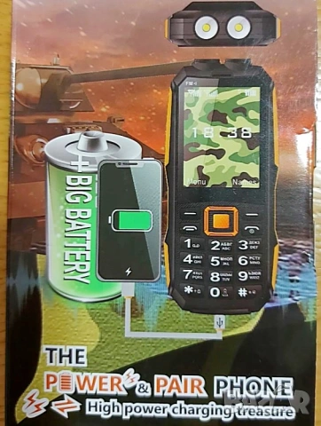 Телефон, удароустойчив, водоустойчив, телефон за стари хора, възрастни, българско меню на български, снимка 2 - Други - 53135275