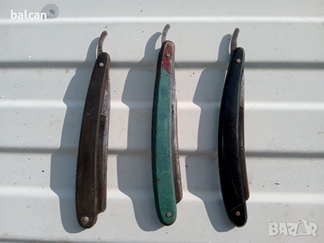 Три стари бръснача. Немски и руски.