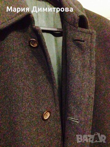 Скъпо дизайнерско мъжко палто 100% КАШМИР, снимка 6 - Палта - 39069218