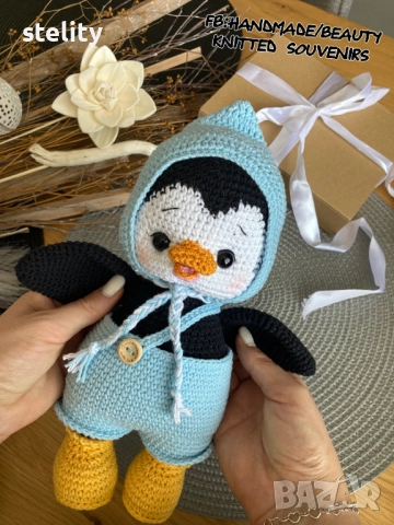 Плетени пингвини, снимка 2 - Плюшени играчки - 52428448