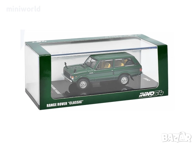 Range Rover "Classic" 1982 - мащаб 1:64 на INNO Models моделът е нов в PVC дисплей-кейс, снимка 6 - Колекции - 52305970