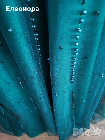 Официална рокля в пастелен зелен цвят размер XL/XXL, снимка 4 - Рокли - 40743148