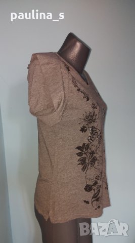 Блуза с пеперудени декорации и дълъг ръкав "Laura Torelli"® , снимка 5 - Блузи с дълъг ръкав и пуловери - 32870791