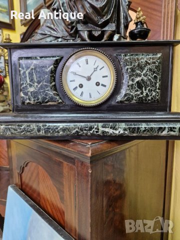 Страхотен антикварен френски каминен часовник , снимка 3 - Антикварни и старинни предмети - 39965670