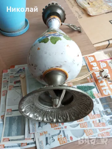 Старинна порцеланова нощна лампа, снимка 10 - Антикварни и старинни предмети - 49959835