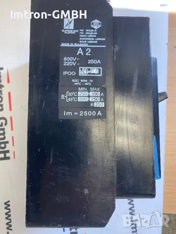 Автоматичен прекъсвач A2 250A, снимка 3 - Други машини и части - 50064409