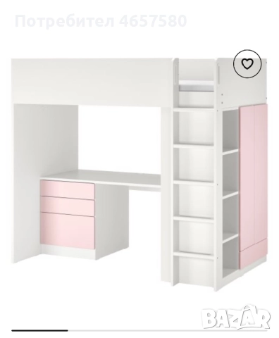 Детско легло Ikea SMÅSTAD, снимка 10 - Мебели за детската стая - 52500339