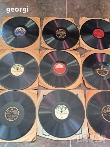 колекция стари грамофонни плочи шеллак на 78 оборота    25/1, снимка 1