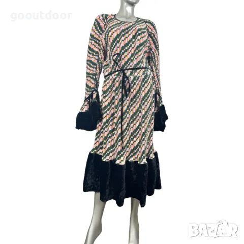 Tory Burch плисирана рокля с волани (US12), снимка 6 - Рокли - 48021509