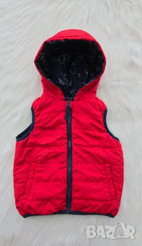 Детски елек с две лица 9-12 месеца, снимка 3 - Бебешки якета и елеци - 49702773