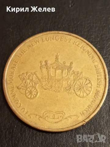 Сувенирна монета Англия рядка за КОЛЕКЦИЯ ДЕКОРАЦИЯ 43069, снимка 2 - Нумизматика и бонистика - 49075784