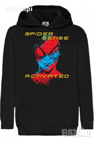 Детски Суитчър/Суитшърт Spider-man Spider Sense Activated,Spider-man,Игра,Подарък,Изненада,Забавлени, снимка 1 - Детски анцузи и суичери - 38355985