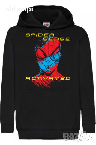 Детски Суитчър/Суитшърт Spider-man Spider Sense Activated,Spider-man,Игра,Подарък,Изненада,Забавлени