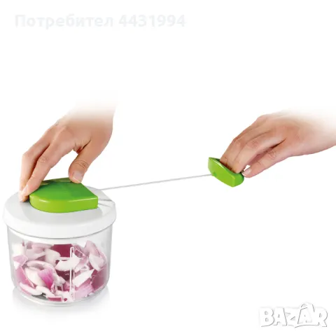 Ръчен чопър с въже - уред за рязане с дърпане Tescoma Handyл, снимка 2 - Други - 49758738