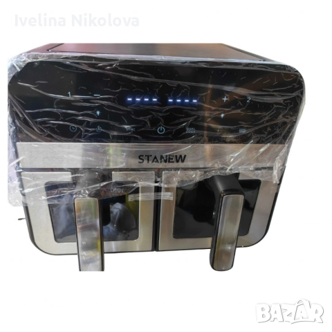 Двоен въздушен фритюрник, STANEW – решението срещу мазното и бавното готвене, снимка 3 - Фритюрници - 52467116
