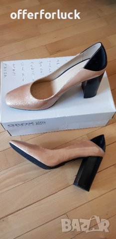 Geox N°40 Дамски обувки на ток Естествена кожа , снимка 1 - Дамски обувки на ток - 43059398