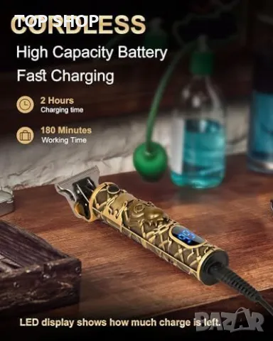 Нова YiLFo Машинка за Брада и Коса - Мощност и Стил в Един Комплект, снимка 4 - Машинки за подстригване - 49922856