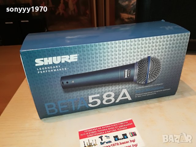 shure beta 58a profi mic-внос swiss 3005220933, снимка 9 - Микрофони - 36917602
