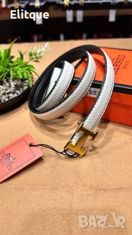 колани от естествена кожа в кутия 2см hermes , снимка 2 - Колани - 53394015