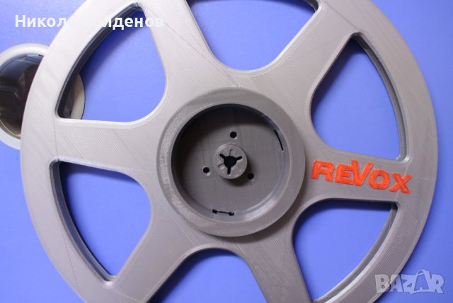 Магнетофонни ролки сребристи 26см., снимка 5 - Декове - 40338196