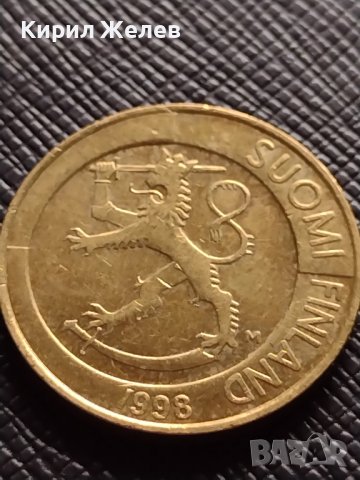 СТАРА МОНЕТА 1 марка 1998г. ФИНЛАНДИЯ ПЕРФЕКТНО СЪСТОЯНИЕ РЯДКА ЗА КОЛЕКЦИОНЕРИ 31869, снимка 6 - Нумизматика и бонистика - 38621759
