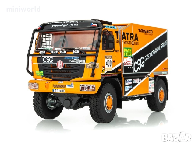 Tatra 815 2022 AER Rally DAKAR Tomáš Tomeček - мащаб 1:43 на KADEN моделът е нов в кутия