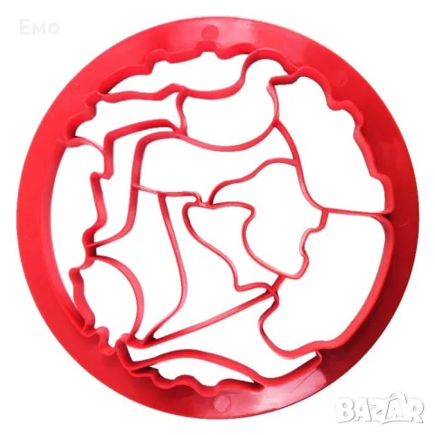 Силиконова форма за сладки и бисквити - сърца, снежинки или животинки, снимка 2 - Други - 48732837