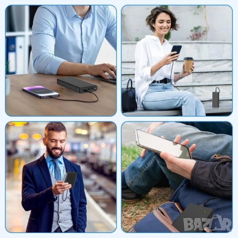 65W Универсална преносима батерия за лаптоп и телефон. TalentCell Power Bank NB7102, снимка 10 - Лаптоп аксесоари - 52370371