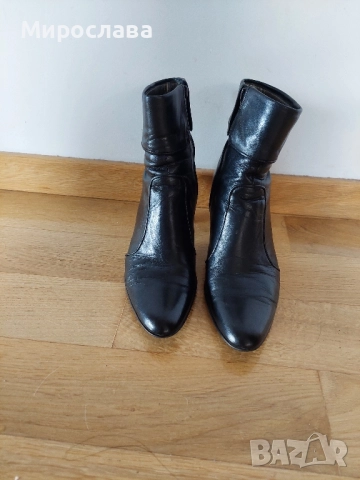 Боти черни немски естествена кожа 