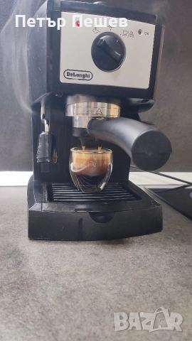 80лв. Кафемашина Delonghi Ec153 перфектно еспресо кафе крема цедка Делонги 