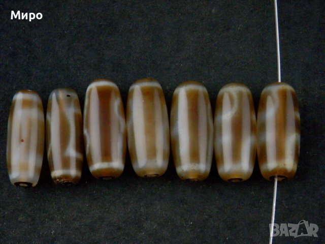 7 БР. ТИБЕТ НЕПАЛ ХИМАЛАИ АХАТ ДЗИ МЪНИСТА ЩАСТИЕ И ДОБЪР КЪСМЕТ, снимка 4 - Други - 40785911