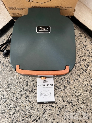 Мултифункционален Електрически Съд за Готвене Пържене Варене Задушаване UTEN Electric Hot Pot B-2, снимка 3 - Мултикукъри - 52722022