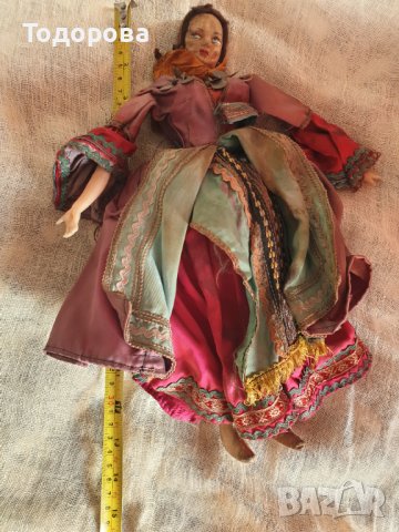 Стара колекционерска парцалена кукла от началото на миналия век, снимка 6 - Антикварни и старинни предмети - 40649084