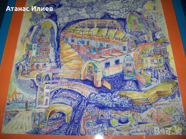 "Отвъден свят" картина на художничката Десислава Илиева, снимка 8 - Картини - 27747247