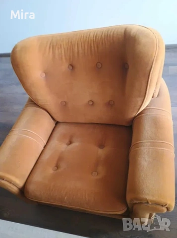 Диван, две кресла и табуретка, снимка 5 - Дивани и мека мебел - 53358996